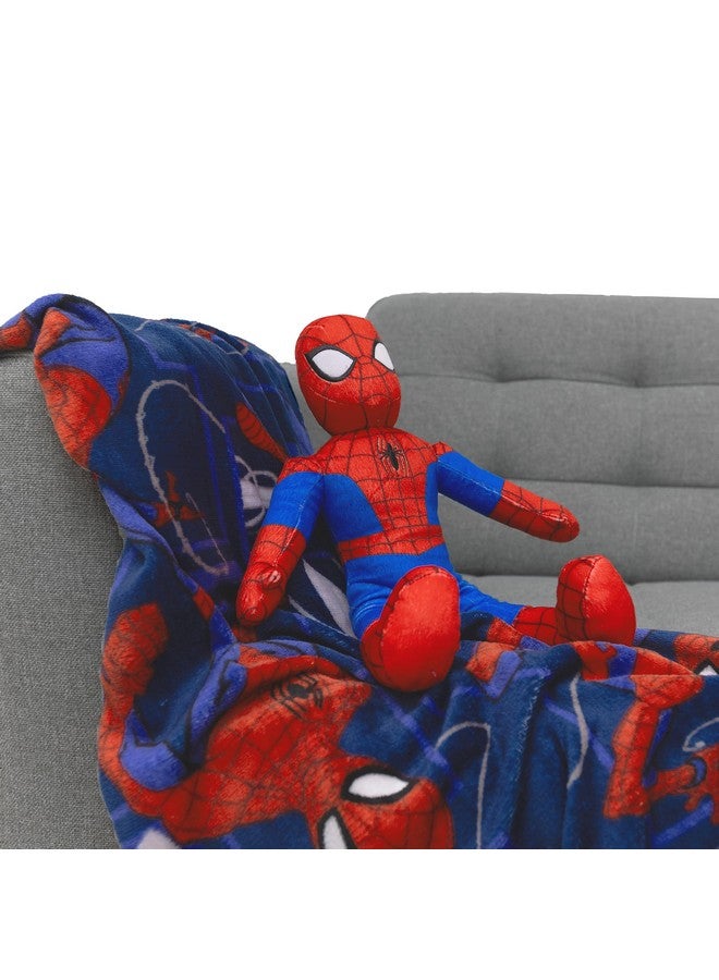 Northwest Northwest Character Hugger Pillow & Silk Touch Throw Blanket Set, 40" x 50", Spider-Man - Fearless Spidey  - Image 5