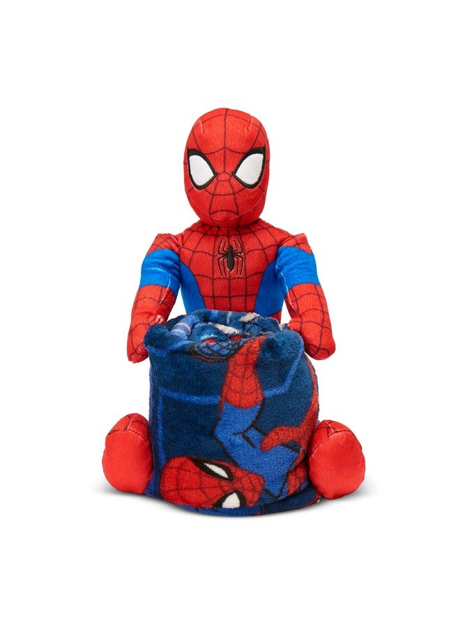 Northwest Northwest Character Hugger Pillow & Silk Touch Throw Blanket Set, 40" x 50", Spider-Man - Fearless Spidey  - Image 2