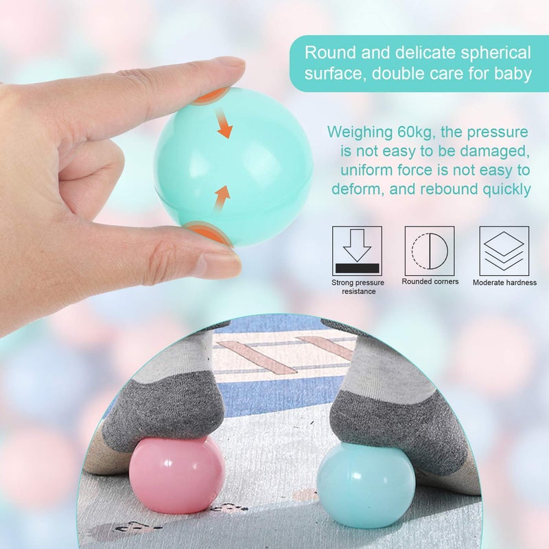 TRENDBOX 100 pcs Macaron Ball Pit Balls Plastic Balls for Ball Pit Pool Playpen Babies Kids Children Birthday Parties (100 pcs) - Image 4