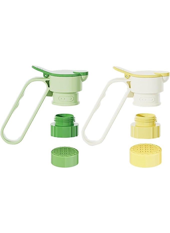 Birudmart Birudmart LeakProof Oil Filtering Pourers Liquid Cap with Handle for Oil Bottle Dispenser Home Kitchen Use Multicolour 2 Pcs  - Image 1