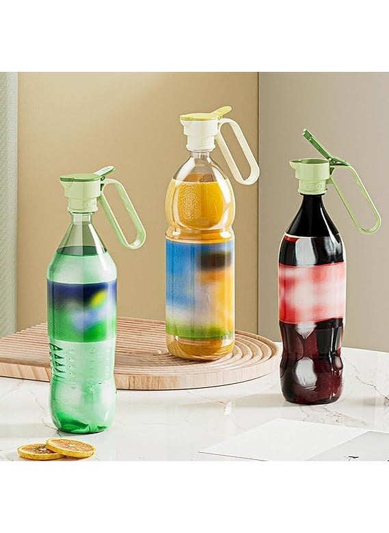 Birudmart Birudmart LeakProof Oil Filtering Pourers Liquid Cap with Handle for Oil Bottle Dispenser Home Kitchen Use Multicolour 2 Pcs  - Image 3