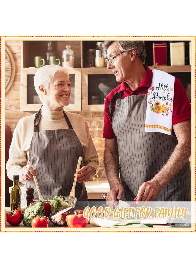 Minatee 7 Pcs Fall Kitchen Decor Set, Including 2 Pcs Autumn Kitchen Towels Funny Dish Towel and 5 Pcs Wooden Spoons Bamboo Utensils Gifts for Housewarming Friends Families - Image 5