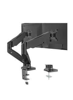 FlashHawk Dual Monitor Mount Fits 13 to 32 Inch Computer Screen, Height Adjustable Gas Spring Monitor Stand for 2 Monitors Holds up to 9Kg Each  - Image 1