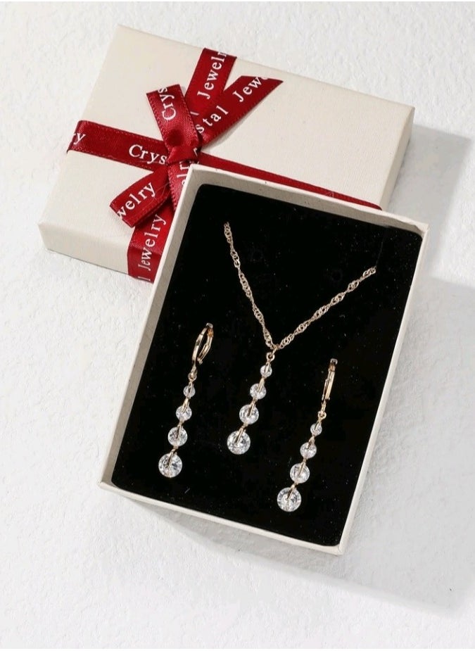 Jewelry For Life - Luxury Jewellery Set For  Women Inlaid With Zirconia - Image 1