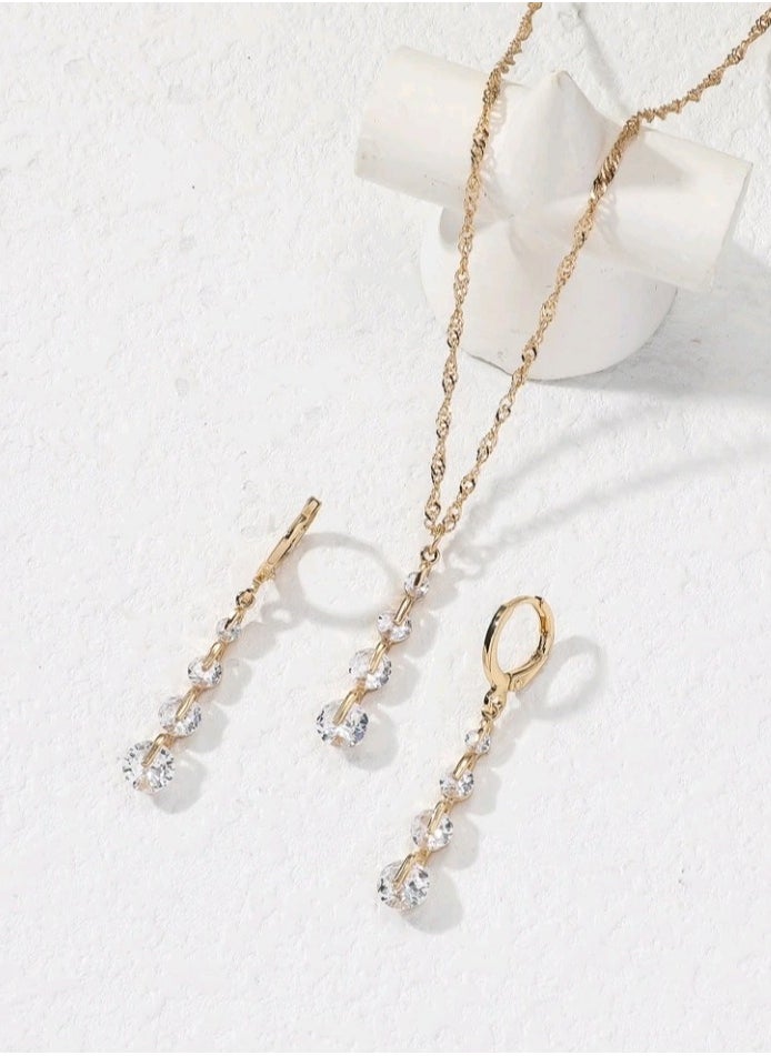 Jewelry For Life - Luxury Jewellery Set For  Women Inlaid With Zirconia - Image 1