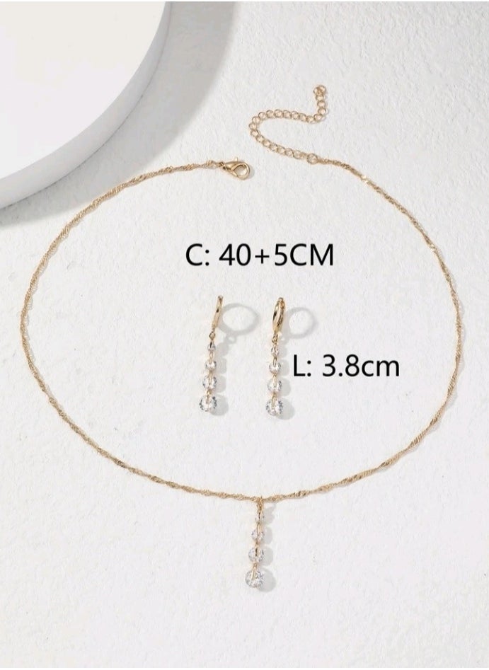 Jewelry For Life - Luxury Jewellery Set For  Women Inlaid With Zirconia - Image 1