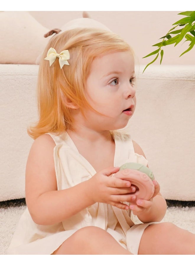 Jollybows 20pcs Baby Hair Clips Girls Bows 2" Mini Ribbon Alligator Clip Toddler Pigtail Bow Fine Hair Clip - Image 3