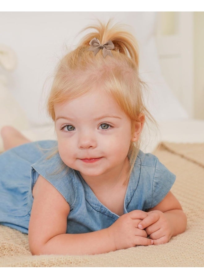 Jollybows 20pcs Baby Hair Clips Girls Bows 2" Mini Ribbon Alligator Clip Toddler Pigtail Bow Fine Hair Clip - Image 4