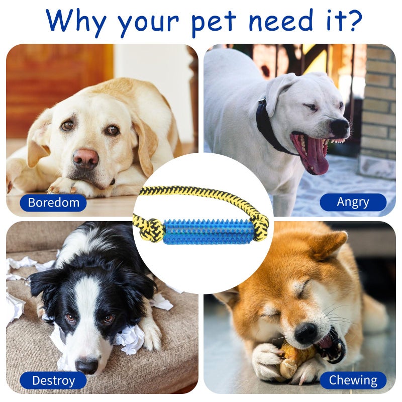 ChengFu Interactive Dog Toys, Crate Training Aids for Puppies, Puppy Teething Toys,Peanut Butter Dog Food Treat Dispenser Toys (Blue - Image 5