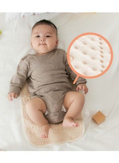 TEN-M JOURNEY Baby Diaper Changing Pad Liner Non-Slip Bamboo Thicker Bassinet Pad Liner Ultra Soft & Absorbent Baby Changing Pads Cotton Quilted Waterproof Changing Pad Liner Easy Clean Brown (S, M & L)  - Image 3