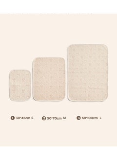 TEN-M JOURNEY Baby Diaper Changing Pad Liner Non-Slip Bamboo Thicker Bassinet Pad Liner Ultra Soft & Absorbent Baby Changing Pads Cotton Quilted Waterproof Changing Pad Liner Easy Clean Brown (S, M & L)  - Image 5