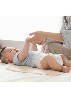 TEN-M JOURNEY Baby Diaper Changing Pad Liner Non-Slip Bamboo Thicker Bassinet Pad Liner Ultra Soft & Absorbent Baby Changing Pads Cotton Quilted Waterproof Changing Pad Liner Easy Clean Brown (S, M & L)  - Image 2