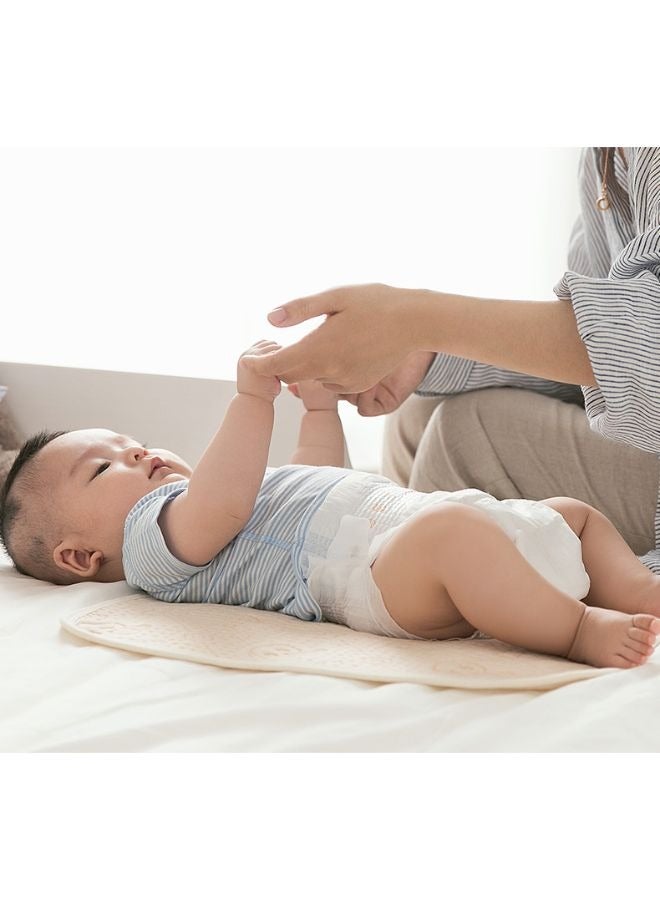 TEN-M JOURNEY Baby Diaper Changing Pad Liner Non-Slip Bamboo Thicker Bassinet Pad Liner Ultra Soft & Absorbent Baby Changing Pads Cotton Quilted Waterproof Changing Pad Liner Easy Clean Brown (S, M & L) - Image 2