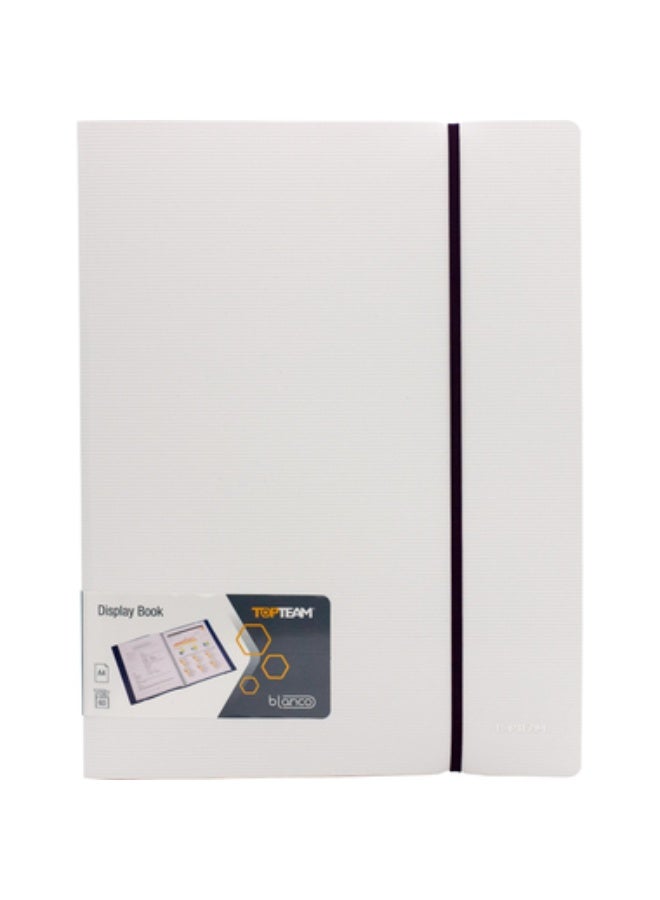 Display Book 60 Pocket A4 Polypropylene White/Purple
