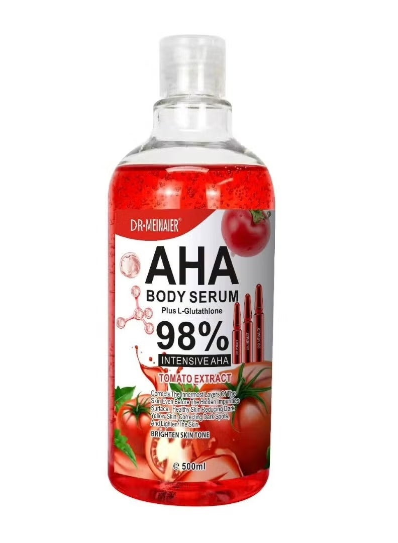 500ml AHA Body Serum Plus L Glutathione Tomato Extract