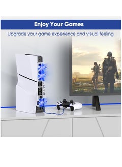DOBE Cooling Fan for PS5 Slim Console Quiet Cooling System with Memory Function and LED Light Cooler with 3 High-Speed Fans & USB 3.0 Port for PS5 Slim Digital & Discs Edition  - Image 4