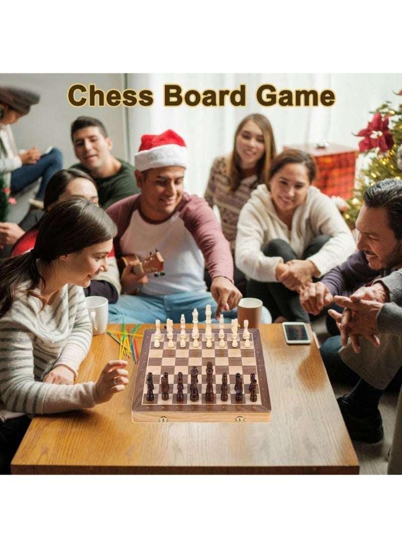 زيد بلاي مجموعة رقعة شطرنج خشبية، لعبة شطرنج محمولة، مجموعة فاخرة، قابلة للطي، لعبة شطرنج للسفر في الهواء الطلق، رقعة شطرنج، ألعاب تقليدية مع قطع شطرنج للأطفال والكبار، شطرنج، مجموعة شطرنج، رقعة شطرنج، رقعة شطرنج خشبية، مجموعة رقعة شطرنج كبيرة - Image 3