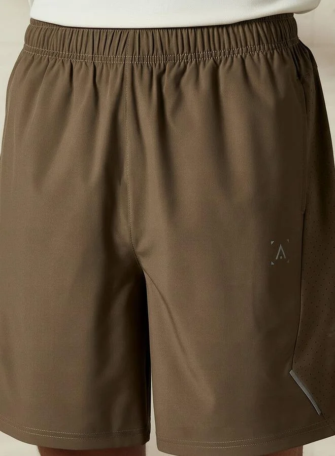 Splash Active Green Men Performance Panel Sports Shorts for Men | Best Price UAE