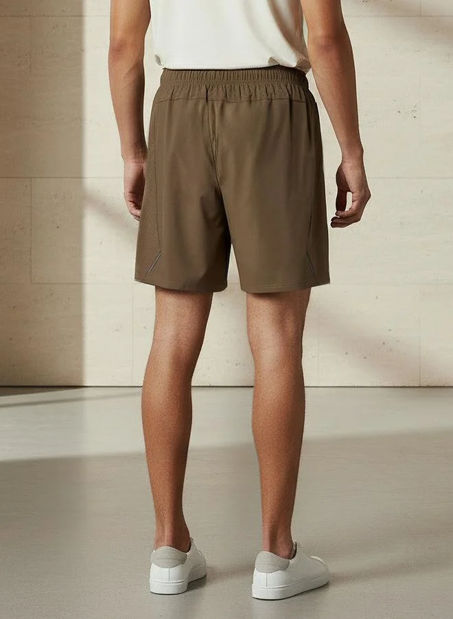 Splash Active Green Men Performance Panel Sports Shorts for Men | Best Price UAE