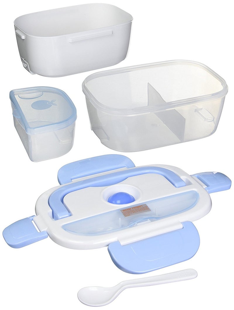 TAYAMA EBH-01 Electric Heating Lunch Box, Light Blue - Image 2