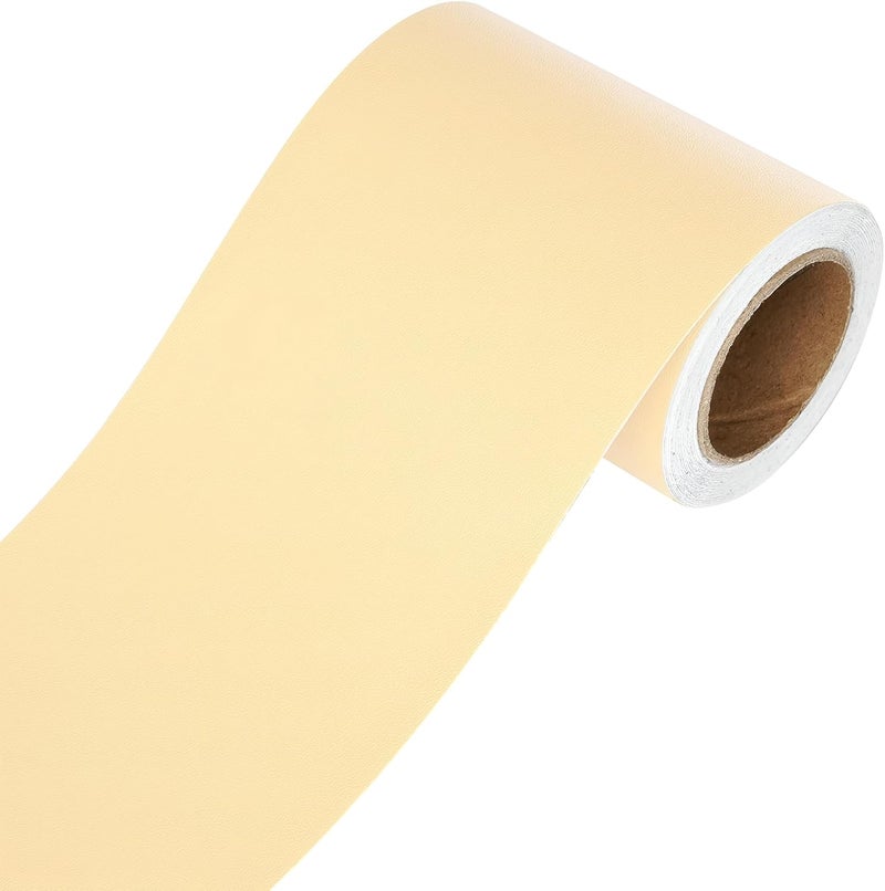 MUNIKESH CREATION Self-Adhesive Waterproof Wallpaper Stickers for Kitchen, Cabinets, Furniture, and Walls – Easy Peel and Stick DIY Vinyl Contact Paper for Home Renovation (Beige, 4x240 Inch) - Image 1