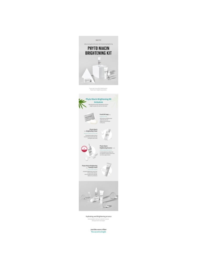 NACIFIC Phyto Niacin Brightening Kit – 4-Piece Skincare Set - Image 3