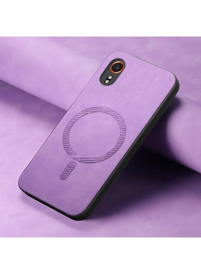 S-TOP Case For Samsung Galaxy XCover 7 Solid Color Retro Magsafe PU Back Cover Phone Case - Image 2