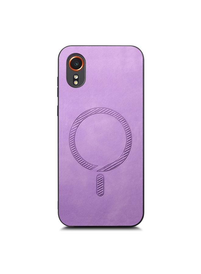 S-TOP Case For Samsung Galaxy XCover 7 Solid Color Retro Magsafe PU Back Cover Phone Case - Image 3