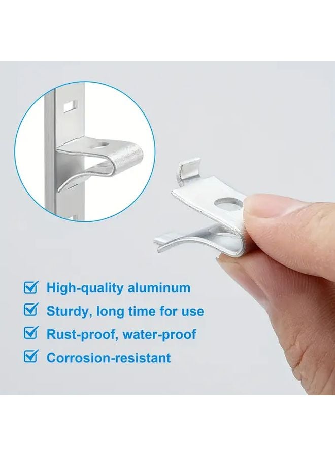 36pcs Adjustable Metal Shelf Support Clips High Load Bearing Pilaster Brackets Steel Wire Rack Clips - Image 5