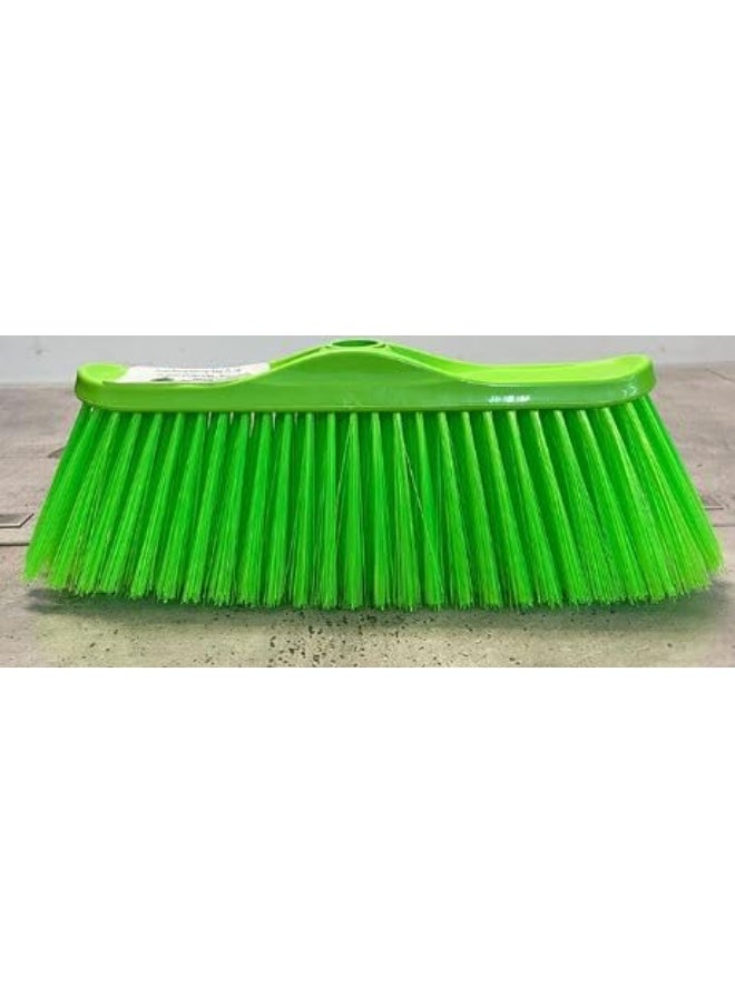 Emerald Soft Sweeping Brush with PVC-Coated Wooden Handle, Model 903 | Heavy-Duty Floor Cleaning Brush | Durable Green Broom for Home, Office & Industrial Use - Image 1