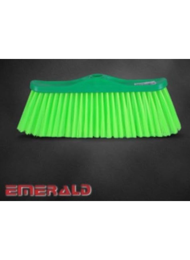 Emerald Soft Sweeping Brush with PVC-Coated Wooden Handle, Model 903 | Heavy-Duty Floor Cleaning Brush | Durable Green Broom for Home, Office & Industrial Use - Image 4