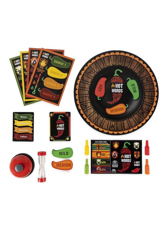 Spin Master Games - Hot Words, Word Guessing Party Game, Board Game For Ages 12 & Up, By Spin Master - Image 1