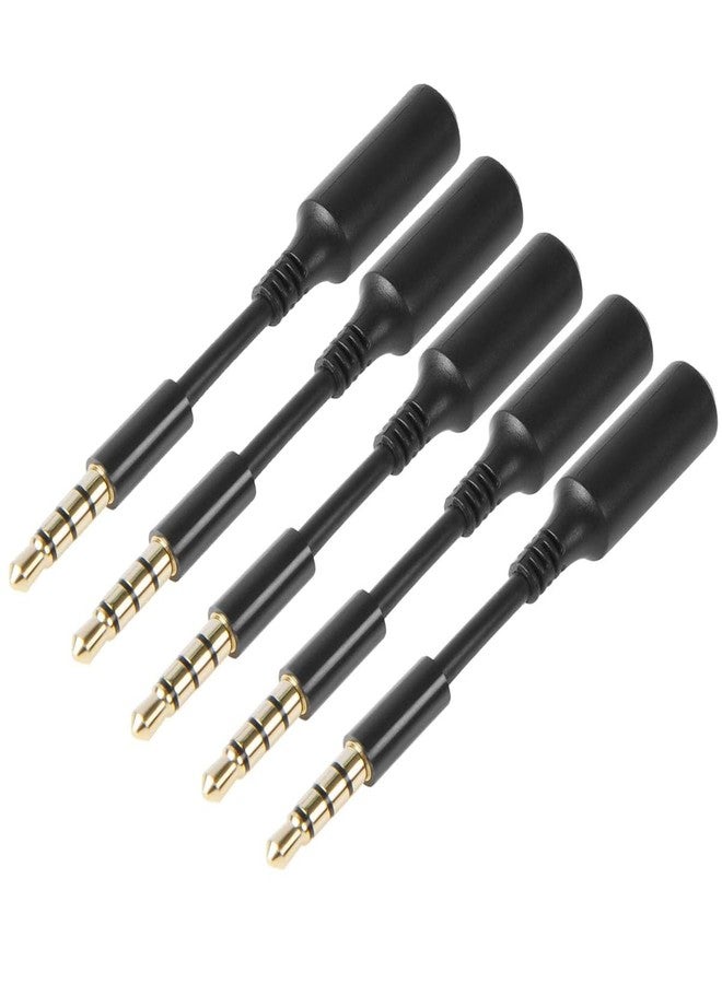 TENINYU 5-Pack AUX Headphone 3.5mm Extension Cable - Male to Female Extender Audio Auxiliary Jack Adapter Wire Cord Plug Connector for iPhone iPod iPad, Smartphone Tablet, Home Car Speaker System (3 INCH) - Image 1
