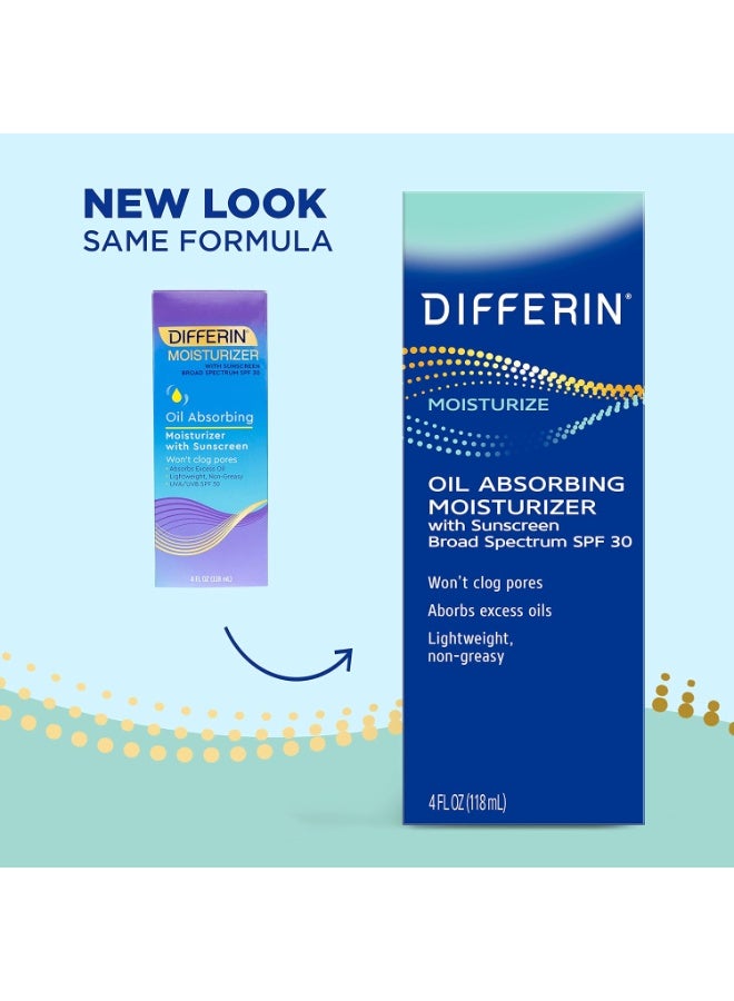 ديفرين Sunscreen for Face by the makers of Differin Gel, Oil Absorbing Moisturizer with SPF 30, Gentle Skin Care for Acne Prone Sensitive Skin, 4 oz - Image 3