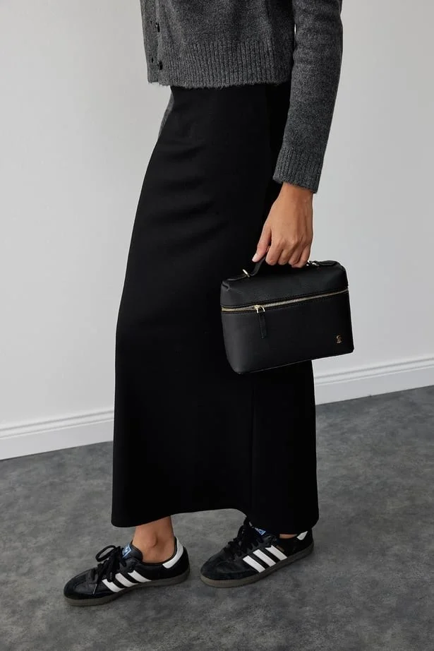 Suud Collection Black Slimming Maxi Pencil Skirt
