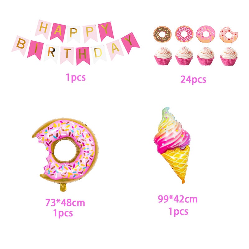BEOXAGAR Four Ever Sweet Birthday Decorations, 4th Birthday Decorations Girl, Four Ever Sweet Balloon,Four Ever Sweet Birthday Party - Image 4