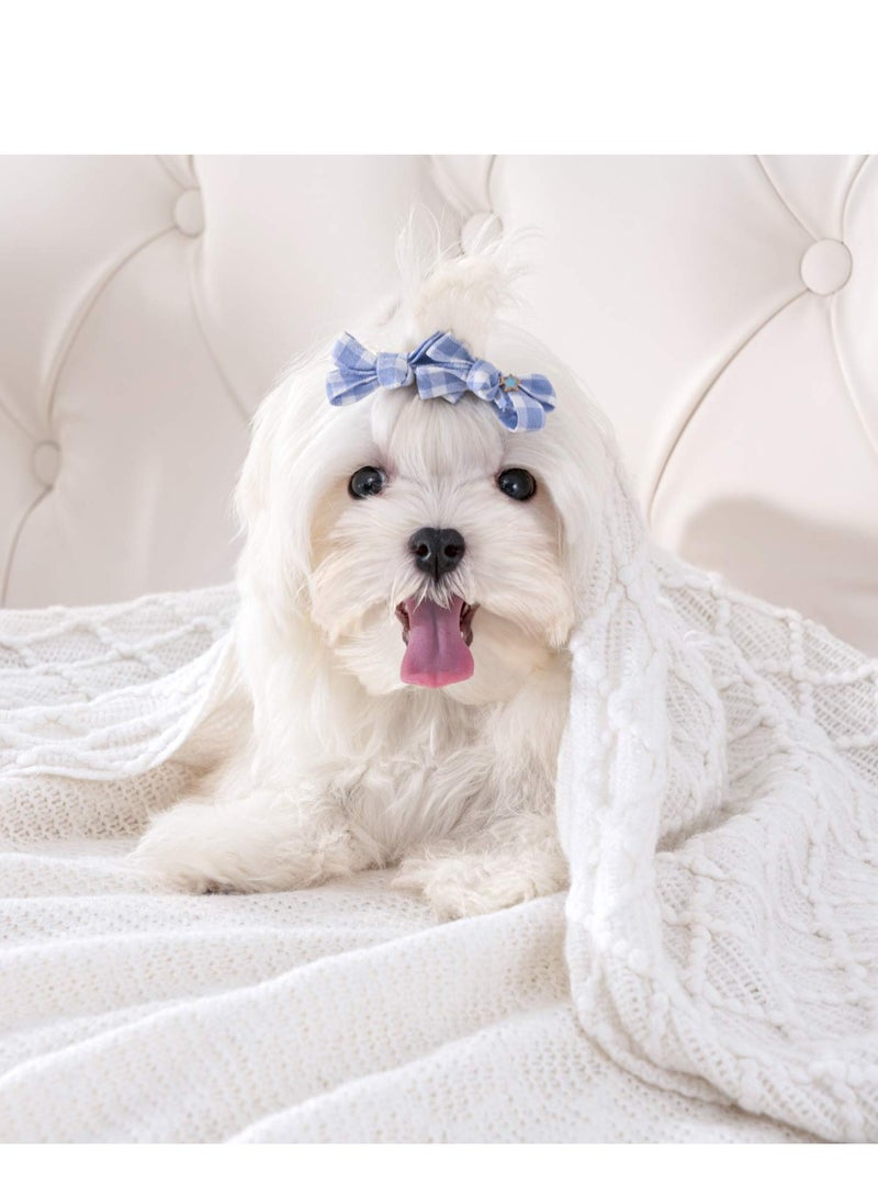 Zikra Sofa Decorative Blanket, Soft and Comfortable Knitted Blanket with Tassels for Sofa and Bed Diamond Shaped Coverlet Lightweight Decorative Bed End Blanket Nap Blanket (beige, 127x152cm) - Image 5