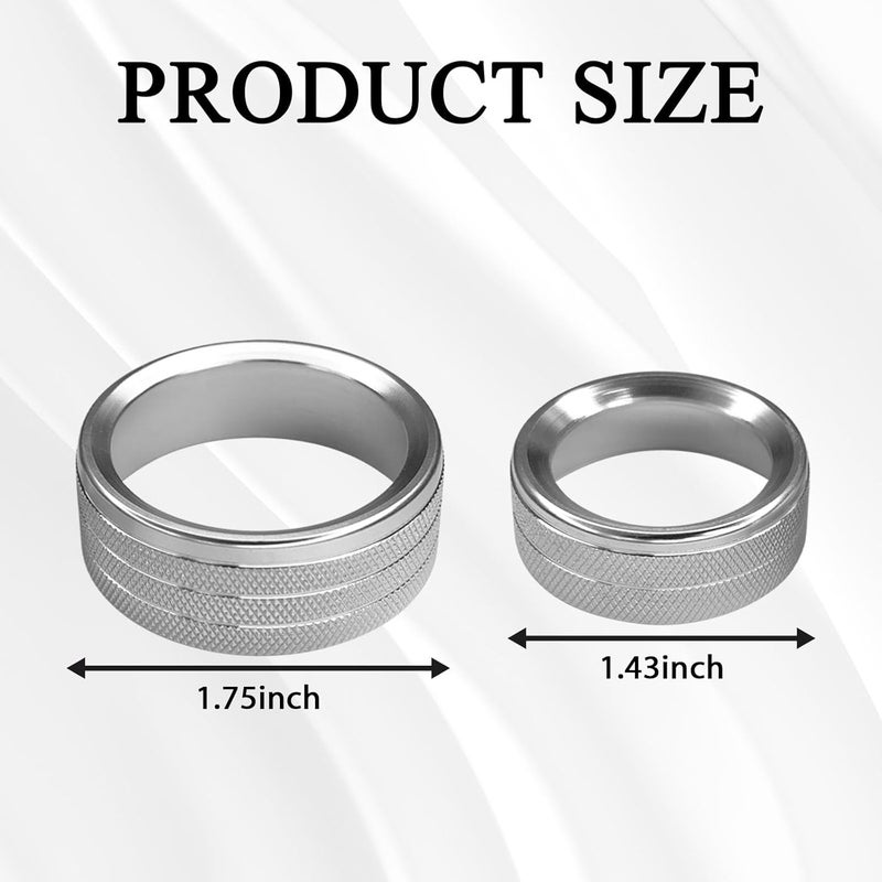 UZZH 3PCS AC Knob Cover Set for Car - Image 2