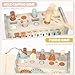 Joyreal Wooden Montessori Toys for 1 Year Old Hammering Pounding Toy with Xylophone Fishing Game Educational Toddler Activities for 1 2 3 Year Old Christmas Birthday Gifts - Image 4