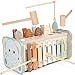 Joyreal Wooden Montessori Toys for 1 Year Old Hammering Pounding Toy with Xylophone Fishing Game Educational Toddler Activities for 1 2 3 Year Old Christmas Birthday Gifts - Image 2