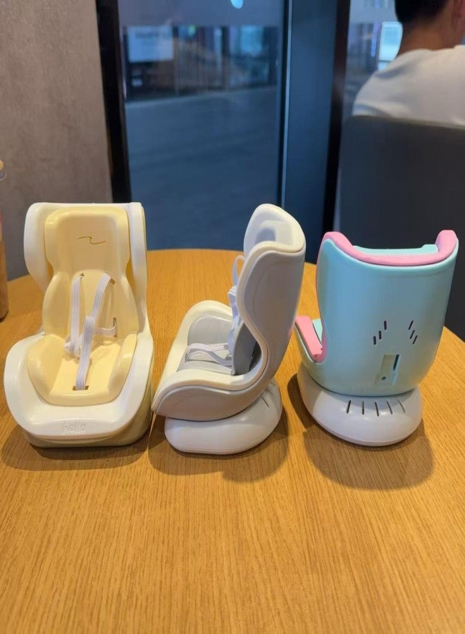 NUJOLI Doll car seat Compatible with 17cm Labu with Air Vent Clip and Desktop Display, Cute and Functional Car Ornament for Blind Box Doll Fans, Collectors - Image 5
