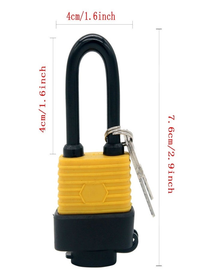 WANLIAN 30mm 2-Heavy Duty Waterproof Padlock - Ideal for Home, Garden Shed, Outdoor, Garage, Gate Security (2 Pieces Set, Send a Small Password Lock) - Image 4
