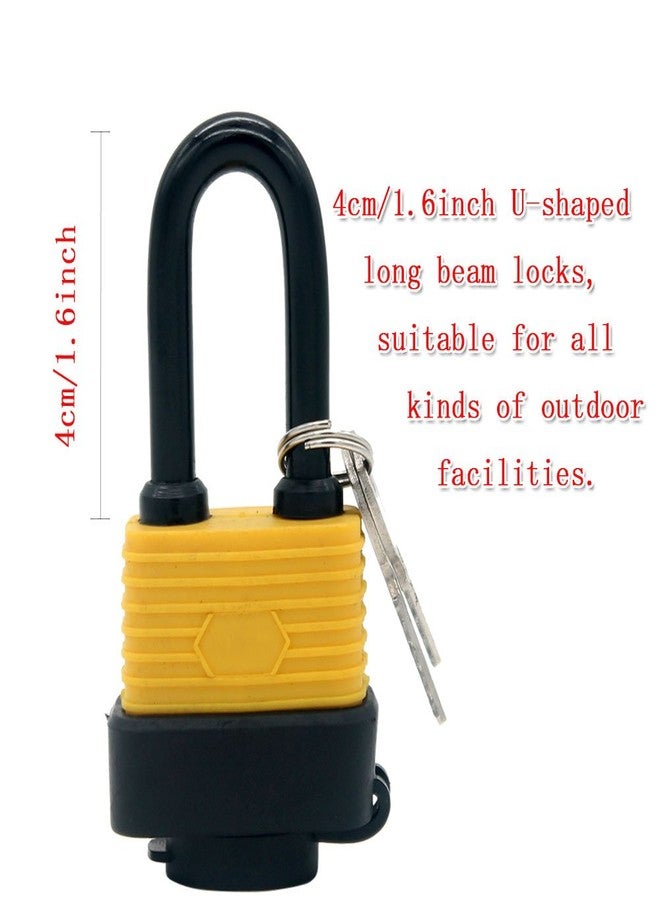 WANLIAN 30mm 2-Heavy Duty Waterproof Padlock - Ideal for Home, Garden Shed, Outdoor, Garage, Gate Security (2 Pieces Set, Send a Small Password Lock) - Image 3