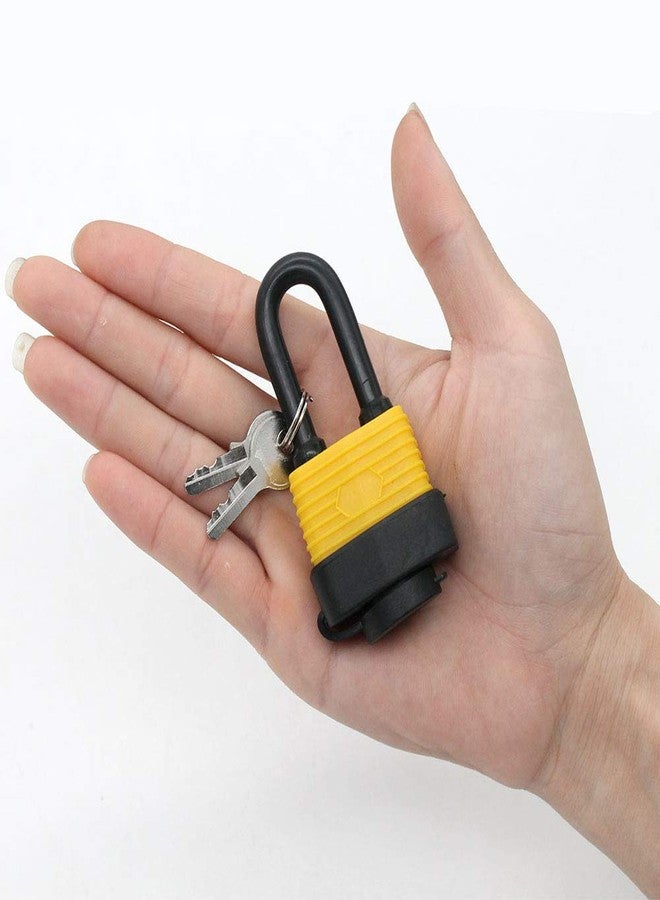 WANLIAN 30mm 2-Heavy Duty Waterproof Padlock - Ideal for Home, Garden Shed, Outdoor, Garage, Gate Security (2 Pieces Set, Send a Small Password Lock) - Image 2