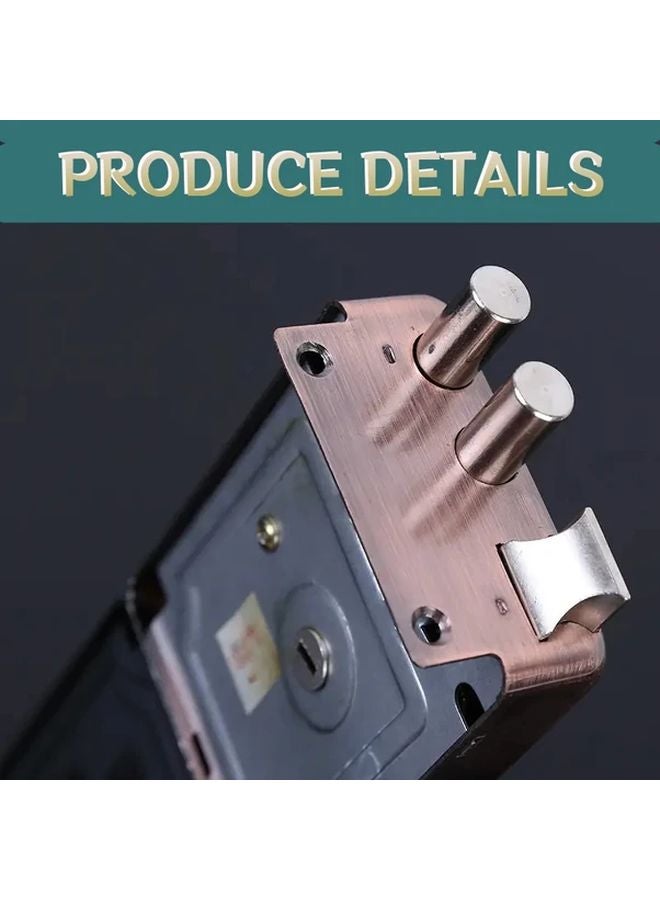 9331 Bronze Heavy Duty Copper Plated Anti Theft Vintage Exterior Door Lock With Cylinder And Key - Image 4