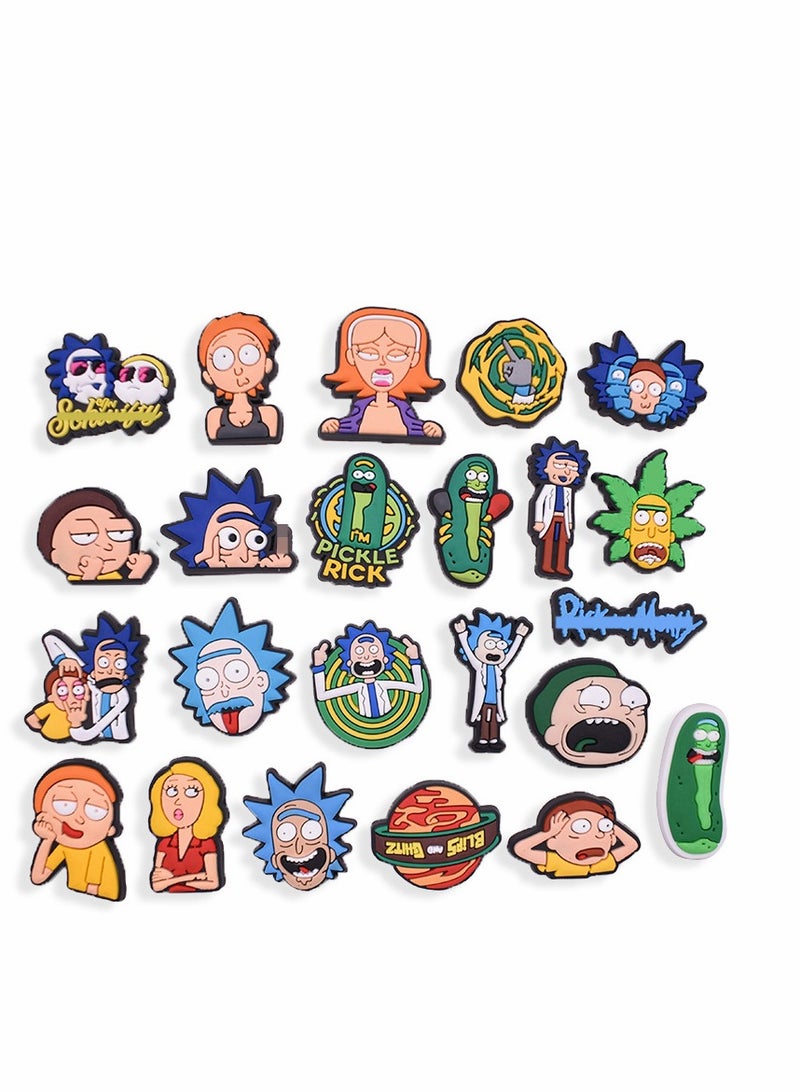 KASTWAVE Shoe Decoration Charms, 23 PCS Cool Crocs Charms for Hole Hole Shoes Buckle Party Favors Bracelet Wristband Decorations for Men Women Kids - Image 3