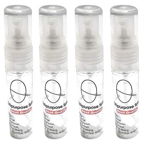 Aura Clear Transparent 10 ML Empty Spray Bottle Pocket Spray Bottle Mist Spray Bottle Pack Of 4 - Image 1