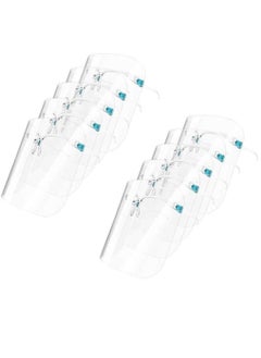 Y&D 10 Pack Face Shield Wearing Glasses Visor Transparent Anti-Fog Protect Eyes And  - Image 1