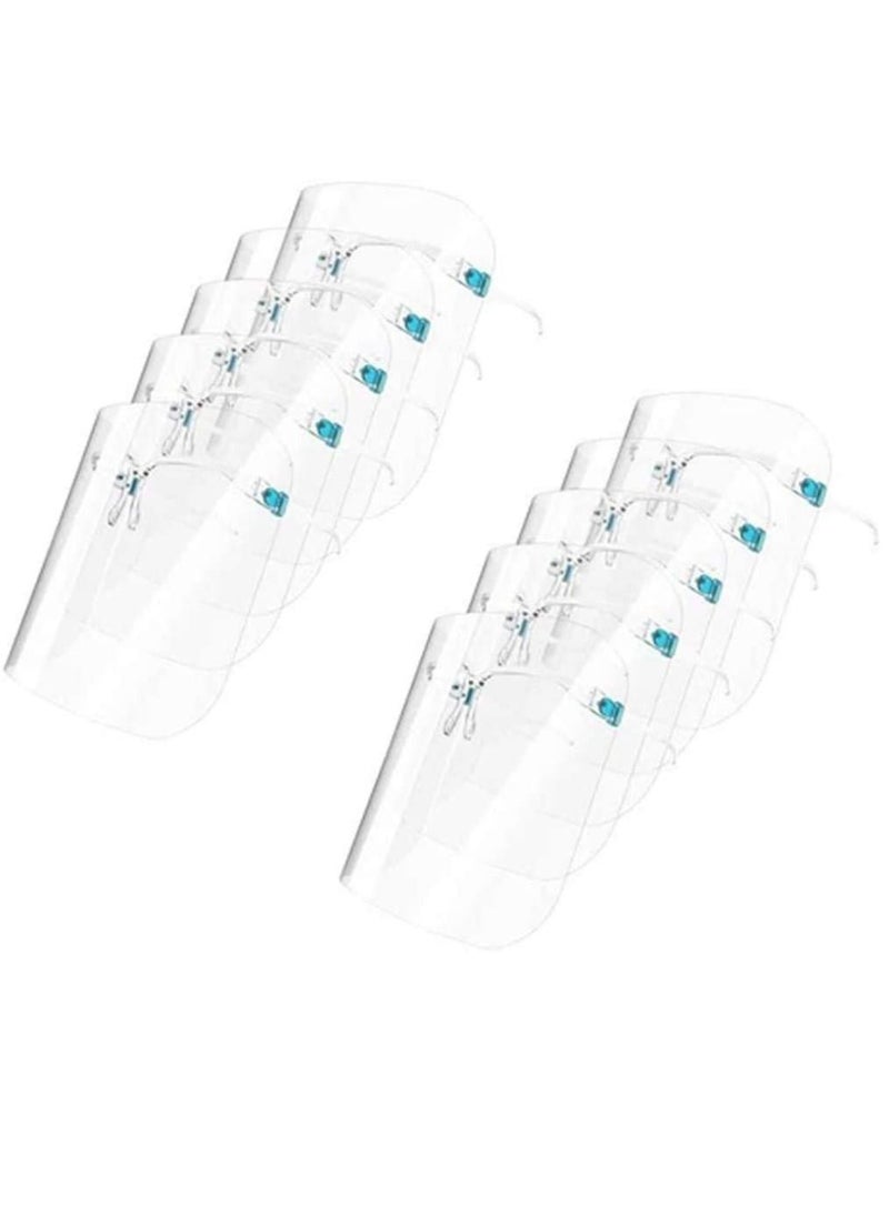 Y&D 10 Pack Face Shield Wearing Glasses Visor Transparent Anti-Fog Protect Eyes And  - Image 1