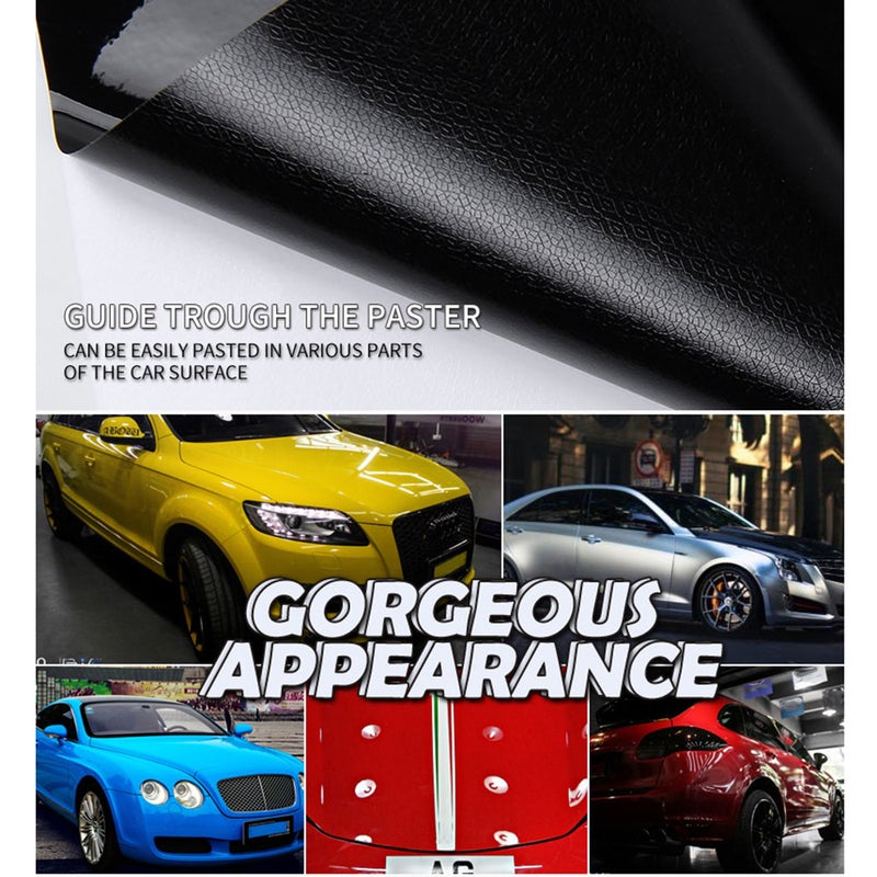 Stretchable Glossy Vinyl Film Protective Car Vinyl Wrap Stickers with Air Release Car Styling Accessories - Image 3